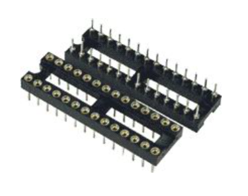 Панелька SCSM-28 цанговая шаг 2,54 на 28 pin